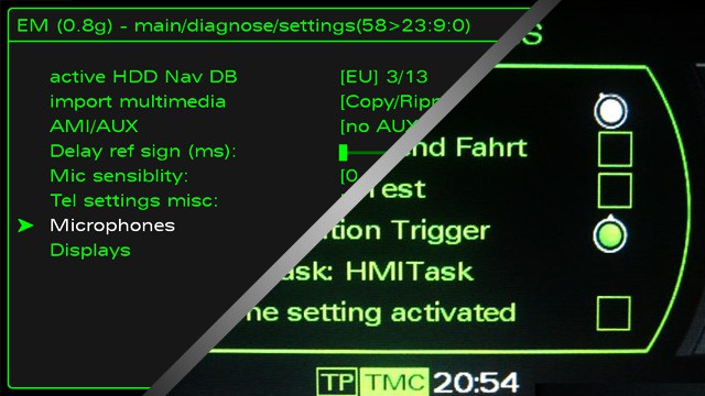 Enable MMI hidden green menu (2G, 3G, 3G+) 