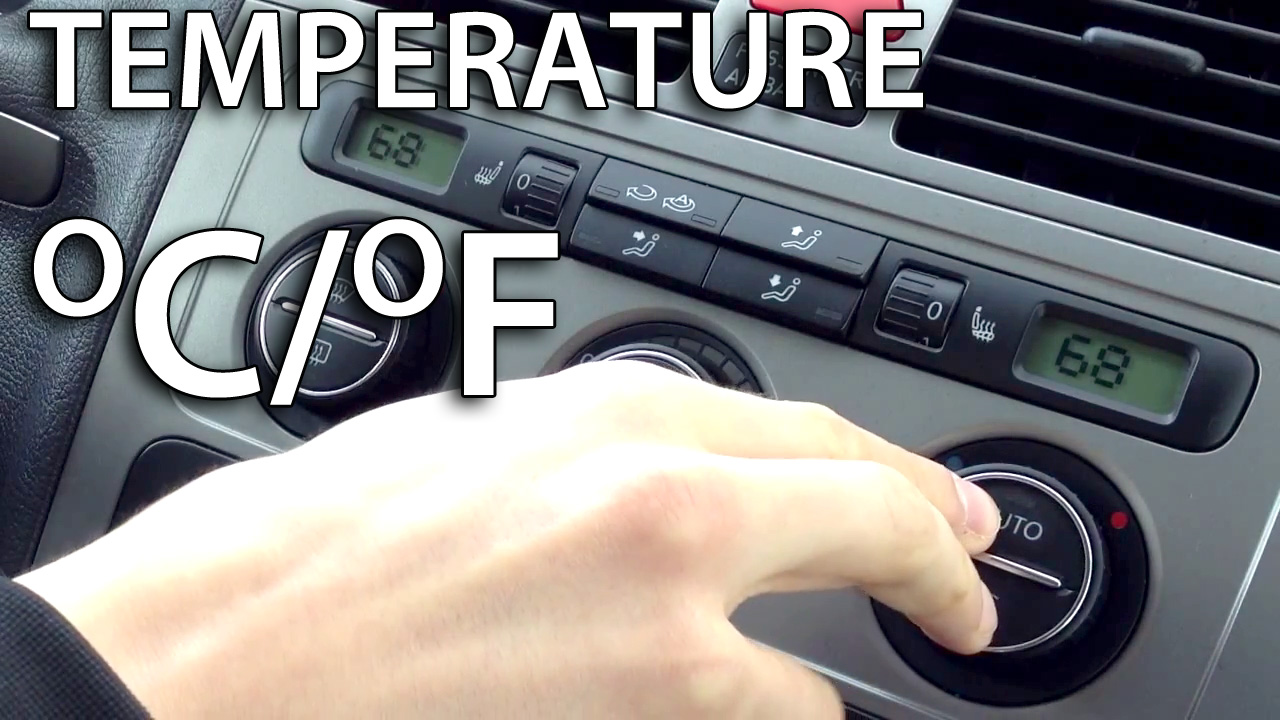 VW Skoda Climatronic temperature units
