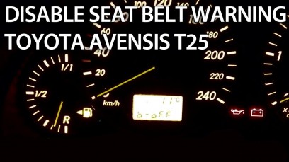 disable seat belt warning toyota avensis #5