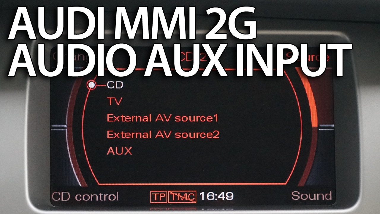 Audi MMI 2G Aux In activation