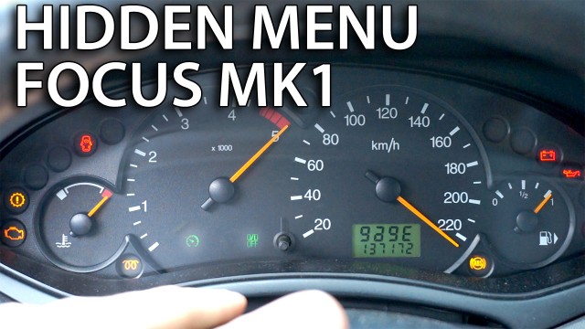 Ford Focus MK1 hidden menu service mode