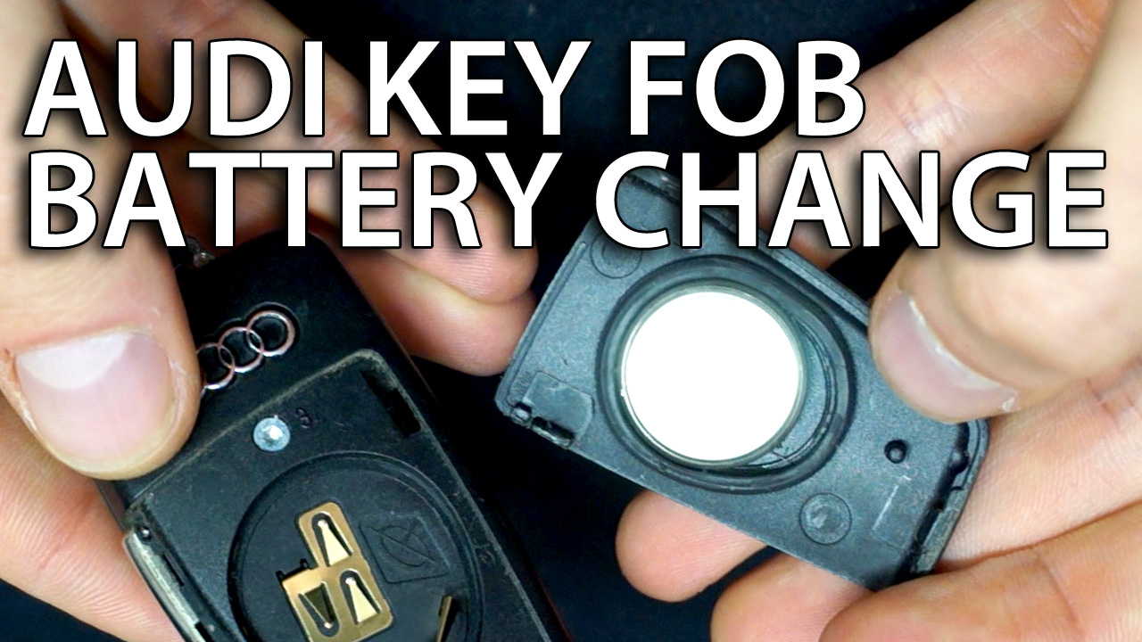 Change Audi flip key battery