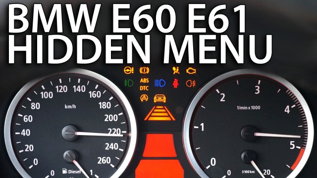BMW E60 E61 hidden menu OBC