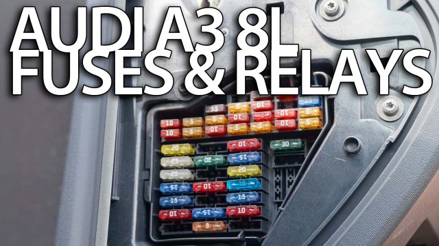 Audi A3 8L fusebox location fuses relays
