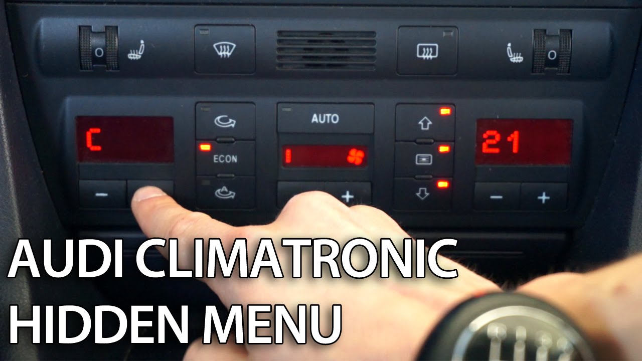 mueble omitir Comorama Audi A6 C5 Climatronic hidden menu - mr-fix.info