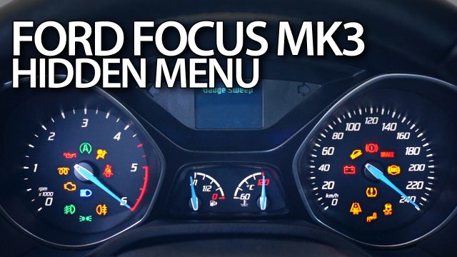 Ford Focus MK3 hidden menu