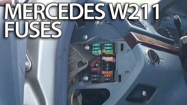 Mercedes-Benz W211 fuses location