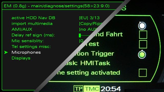 2G 3G MMI hidden green menu