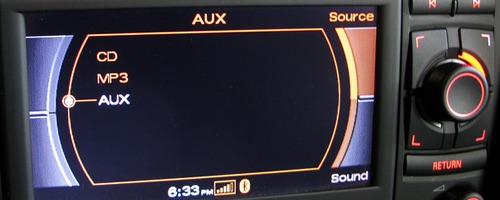 Audi RNS-E audio aux activation and wiring