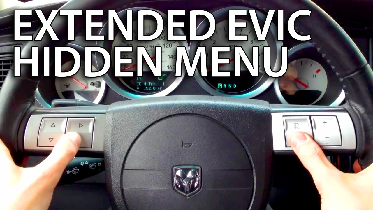 Extended EVIC hidden menu (MOPAR)