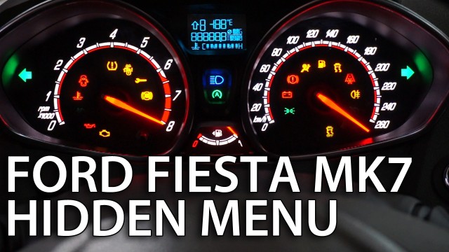Ford Fiesta MK7 hidden menu (test mode)