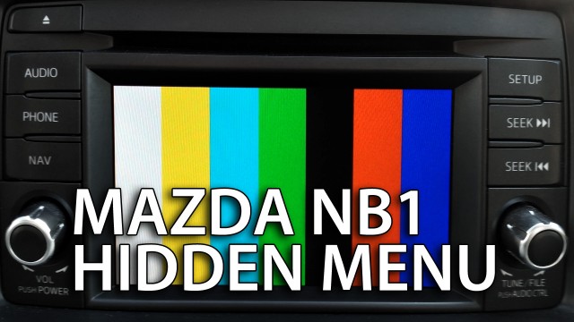 Mazda NB1 hidden menu (TomTom navigation diagnostic mode)