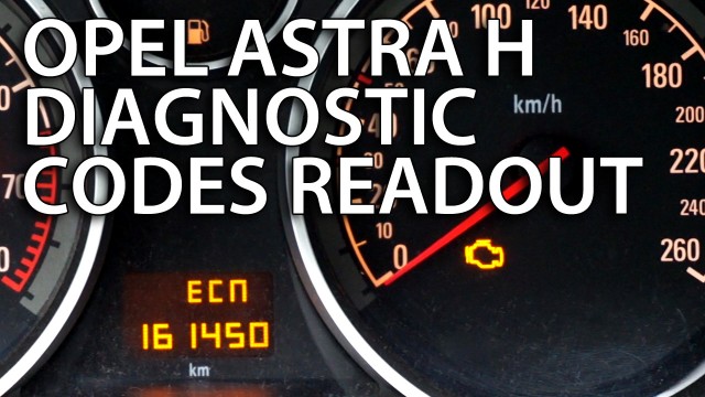 Opel Astra H DTC (diagnostic trouble codes) readout