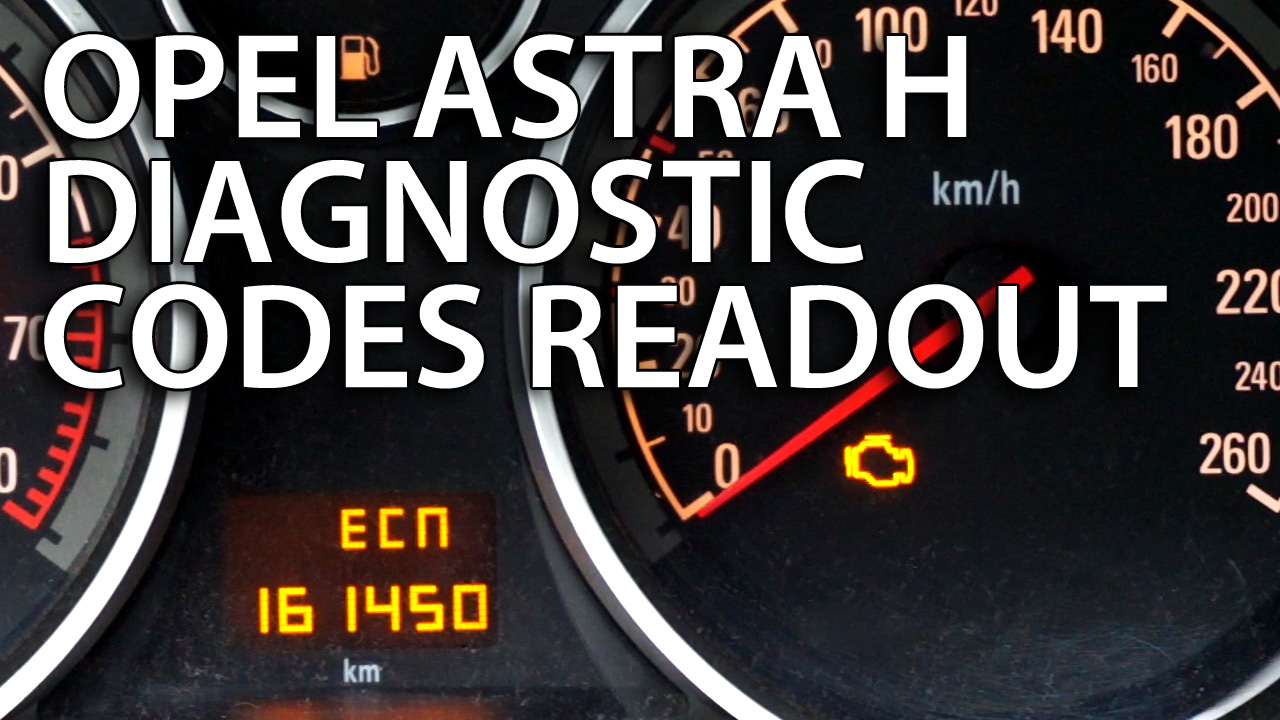 Opel Astra H DTC (diagnostic trouble codes) readout