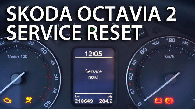 Skoda Octavia II reset service reminder indicator