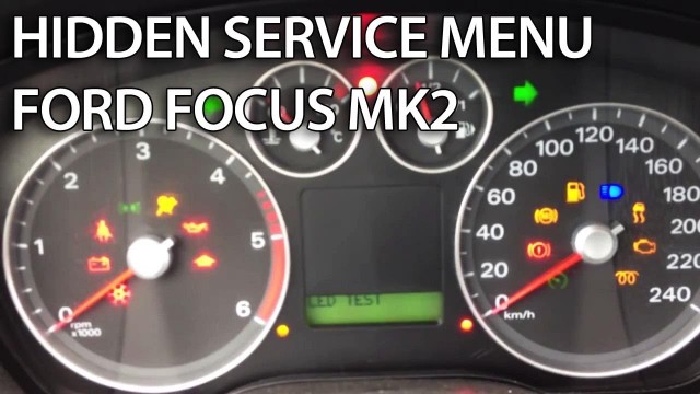 Ford Focus MK2 C-Max hidden menu