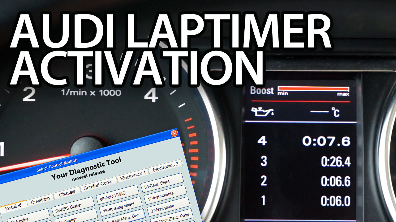 Audi laptimer activation vcds