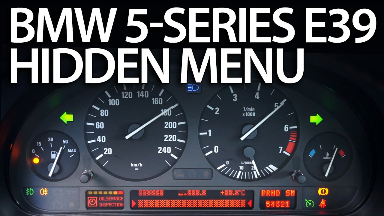 BMW E39 OBC hidden menu