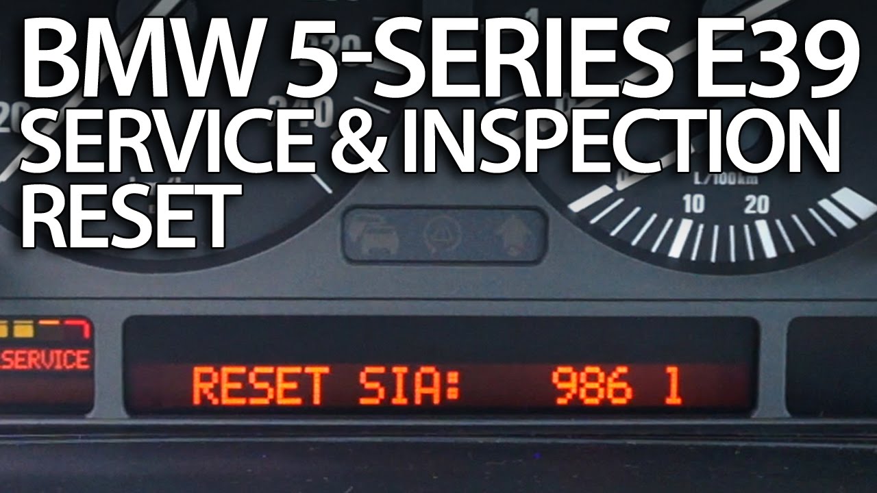 BMW E39 service reminder reset