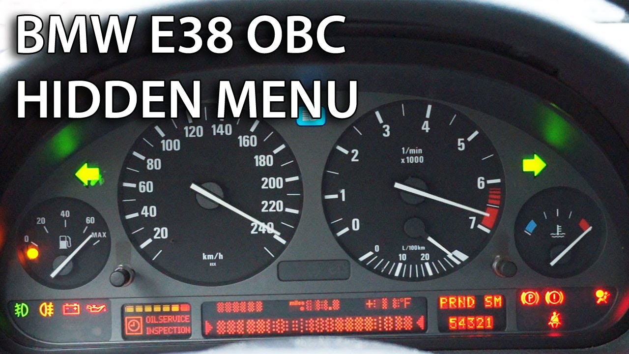 BMW E38 OBC hidden menu (diagnostic mode)