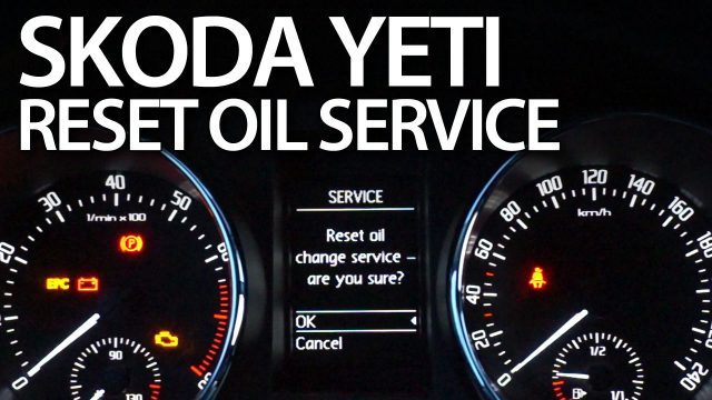 Reset Skoda Yeti oil change service reminder