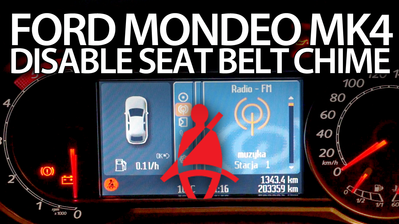 Disable seat belt chime Ford Mondeo MK4