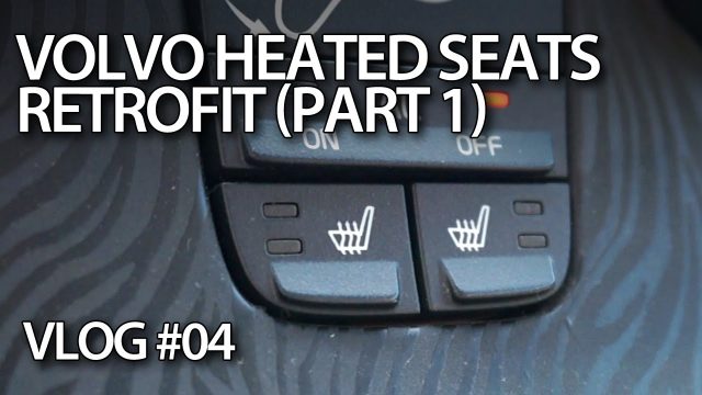 VLOG - Retrofitting heated seats in Volvo C30 S40 V50 C70 part1