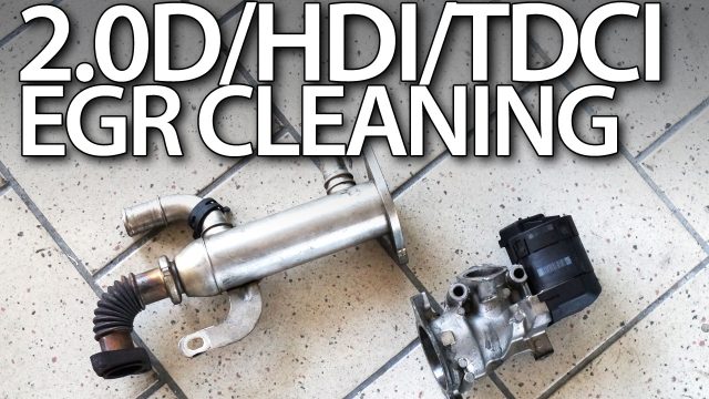 2.0HDi 2.0TDCi 2.0D EGR valve cleaning