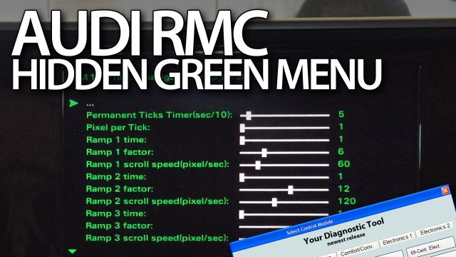 Audi RMC hidden green menu